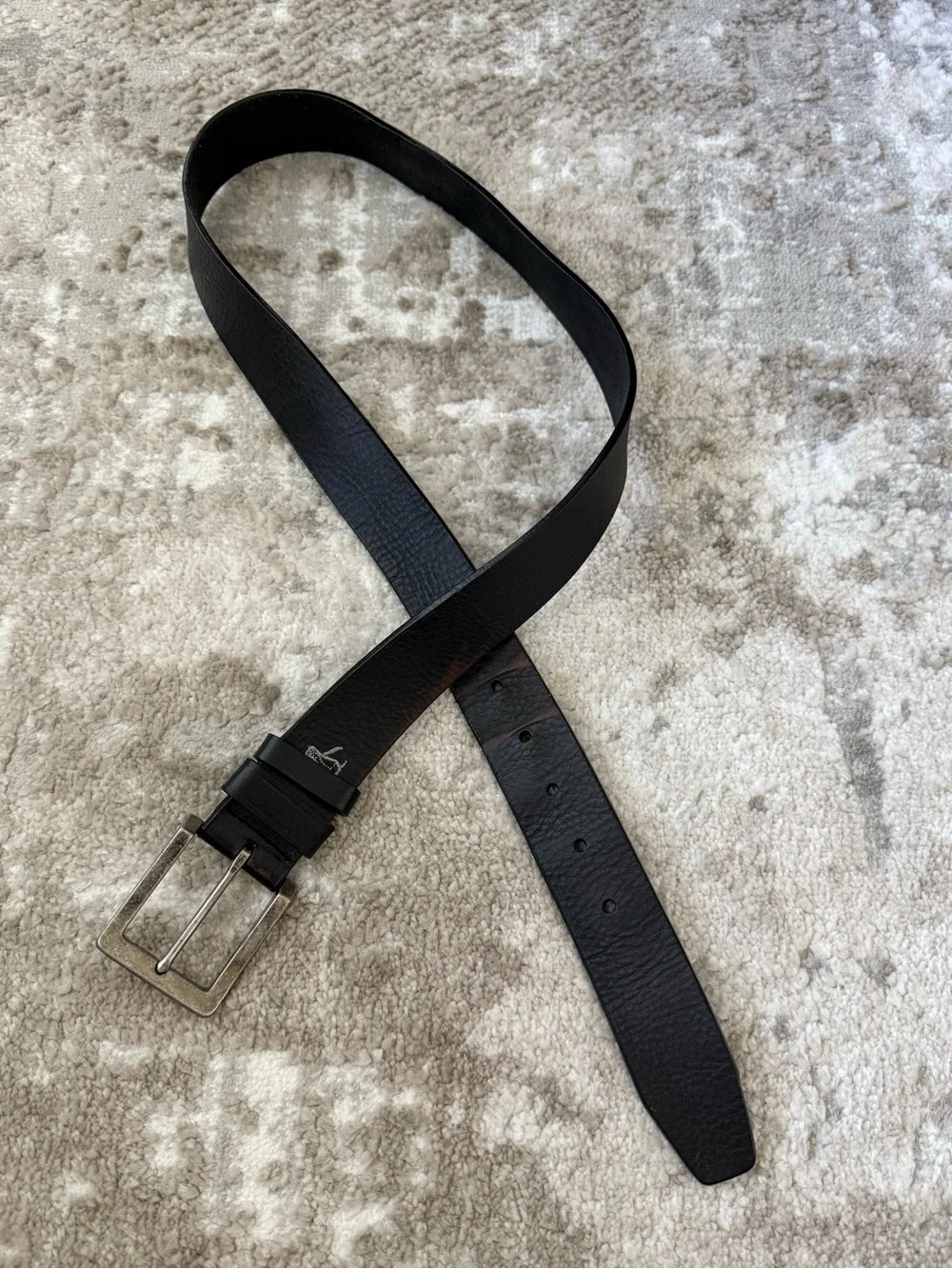 Original Penguin Black Leather Belt